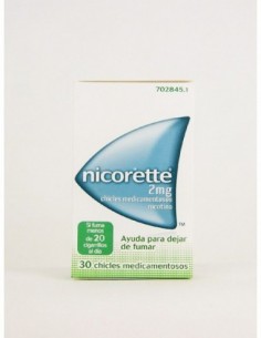 NICORETTE 2 mg 30 CHICLES...