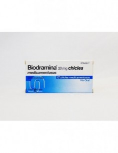 BIODRAMINA 20 MG 12 CHICLES...